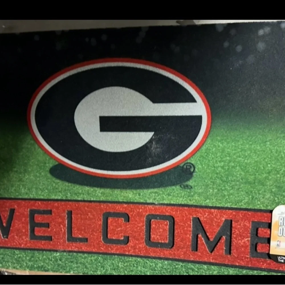 New NCAA Georgia Bulldogs Welcome Heavy Duty Rubber Door Mat